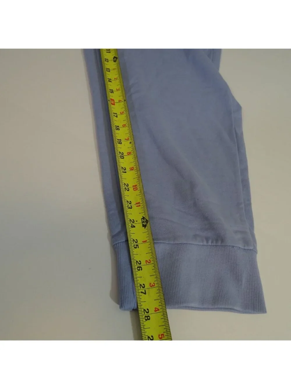 Ellos French Terry Women Blue Lounge Jogger Pants Sweats Size L 18 20 Pockets